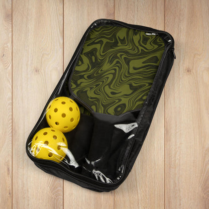 Olive Green Swirl Pickleball Paddles