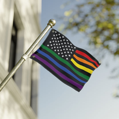 12'' × 18'' USA Rainbow Pride Flag with Grommets