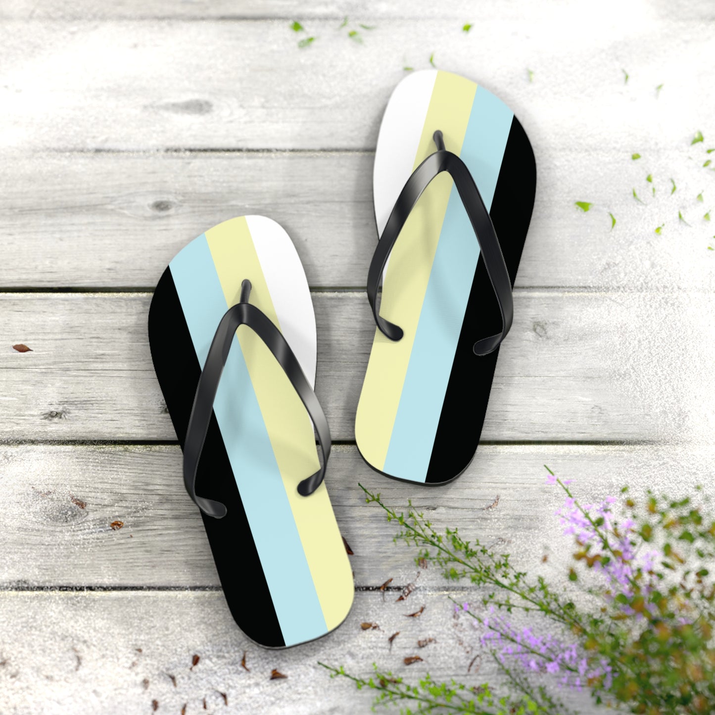 XL Black sole Requiesromantic Pride Flip Flops