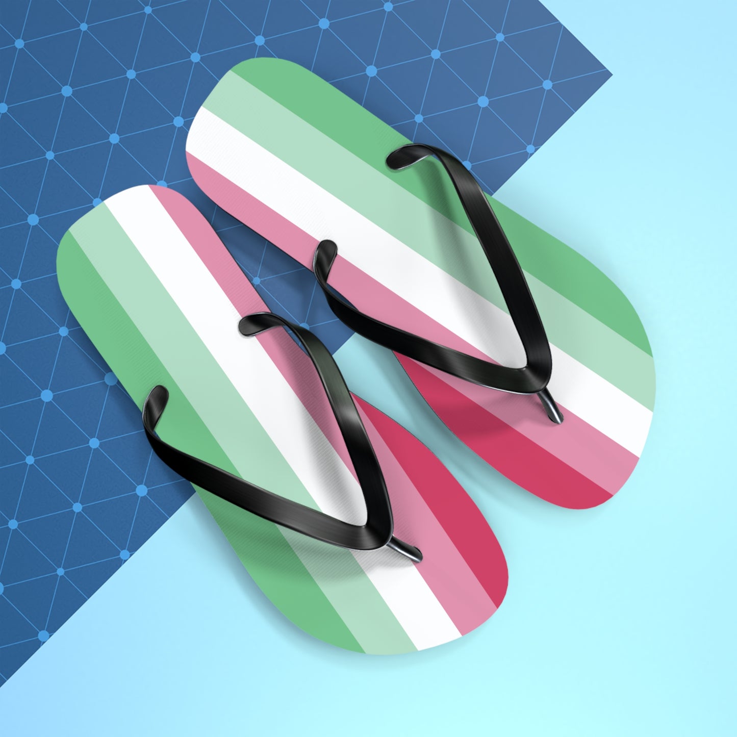 Abrosexual Pride Flip Flops