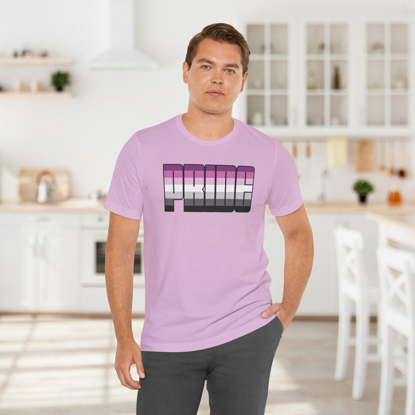 Lilac Straight Queer Pride Tee