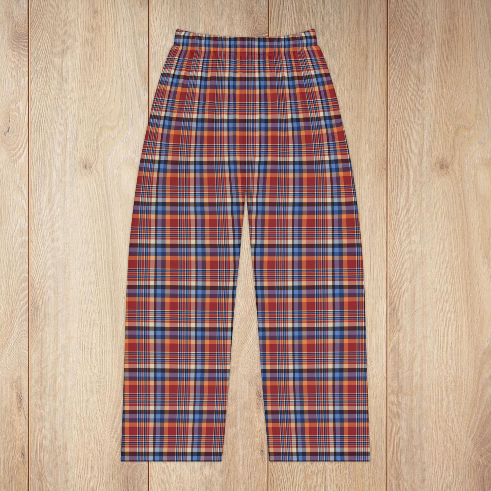 Women’s Red, Blue & Orange Ohio Plaid Women’s Pajama Pants