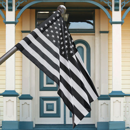 Black & White U.S.A. Flag