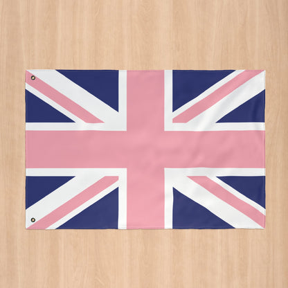 UK Gay Pride Pink Flag with Grommets
