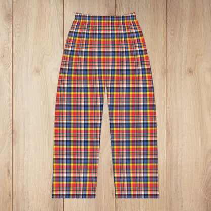 Women’s Red, Yellow & Blue Plaid Ohio Pajama Pants