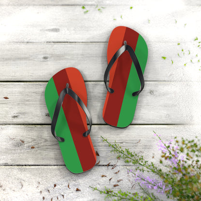 M Black sole Ideromantic Pride Flip Flops