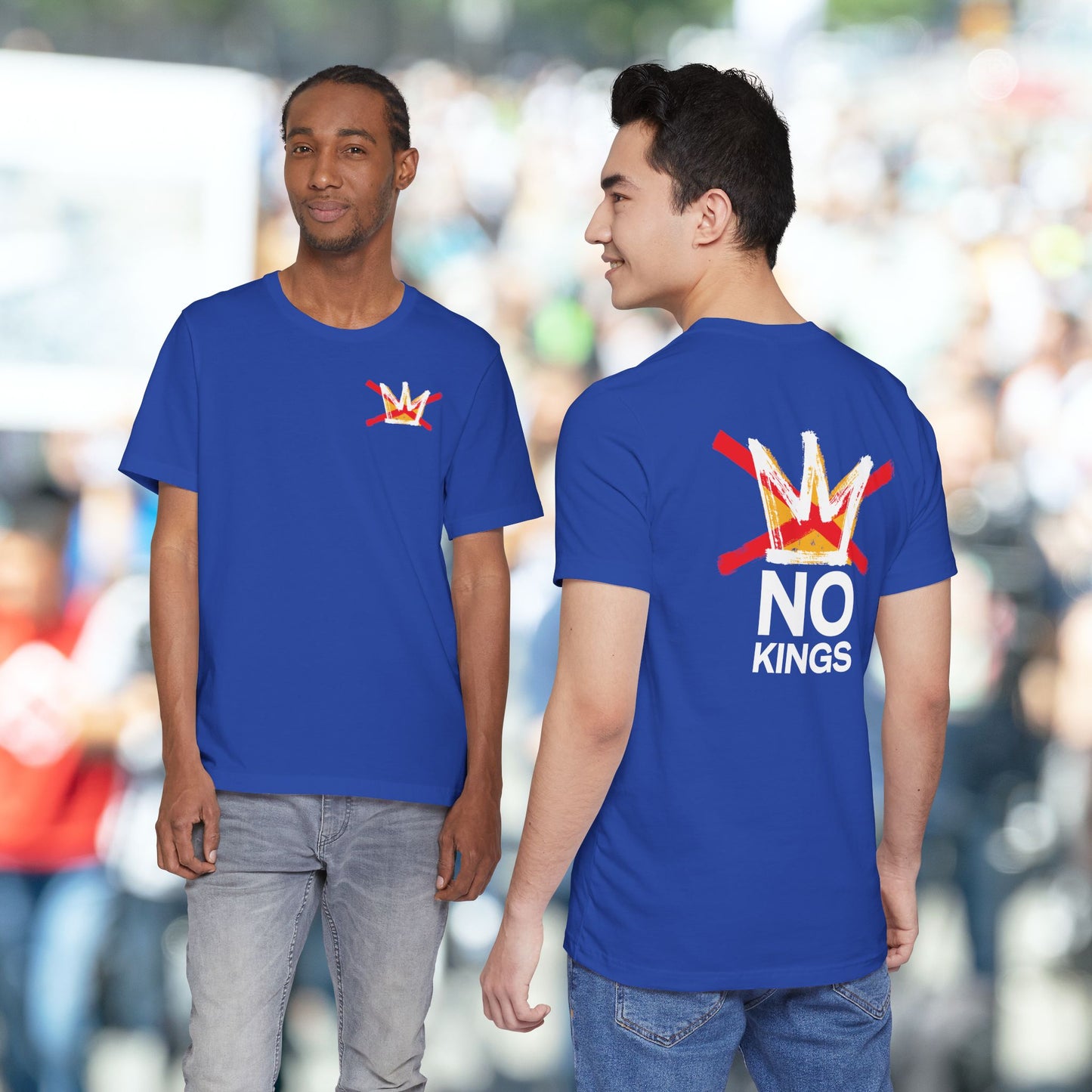 True Royal No Kings Tee (BACK graphic)