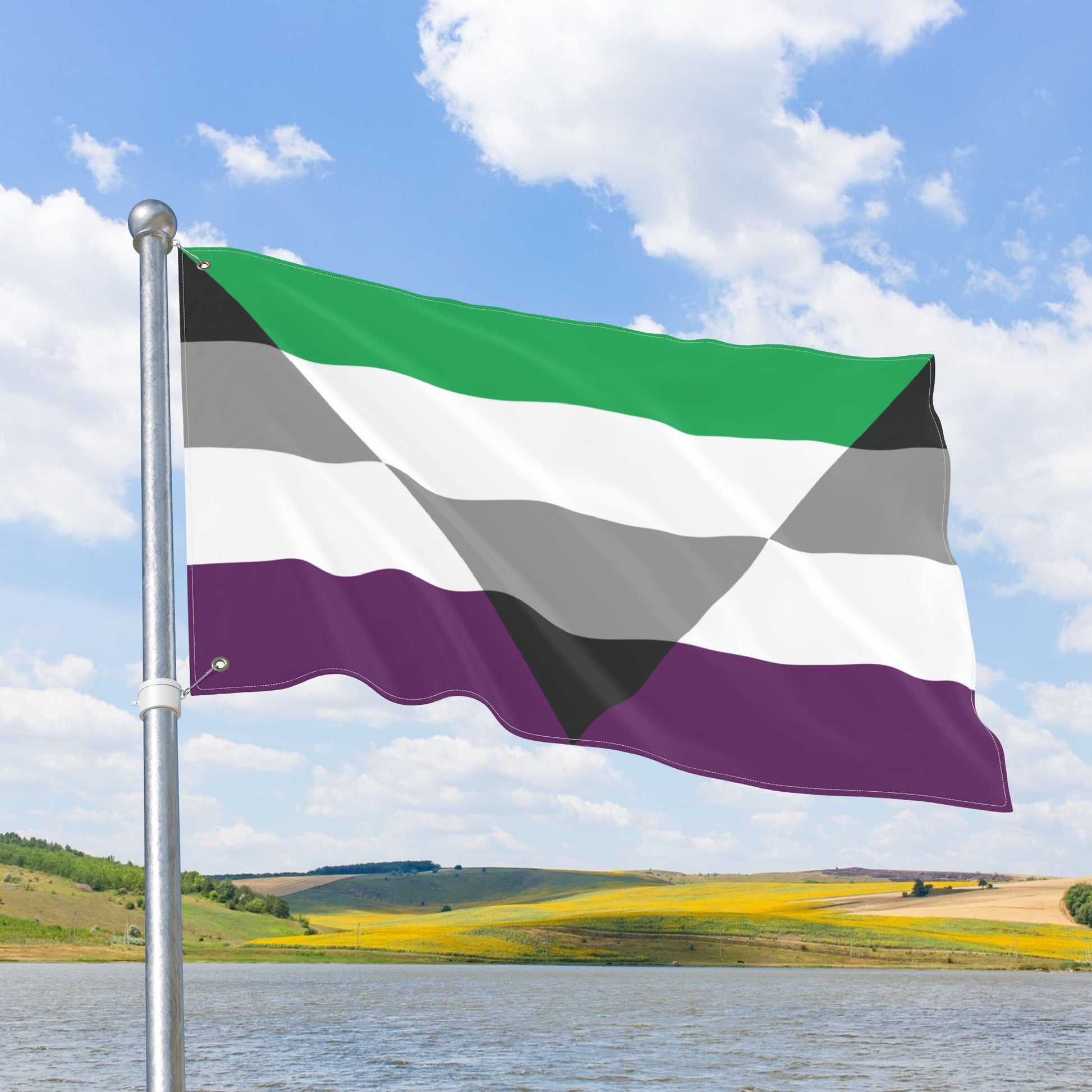 Aegorose Pride Flag with Grommets