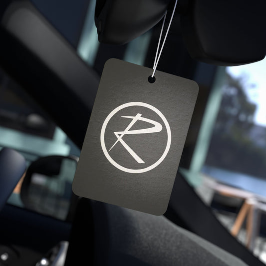 Rambler White Logo Black Air Freshener