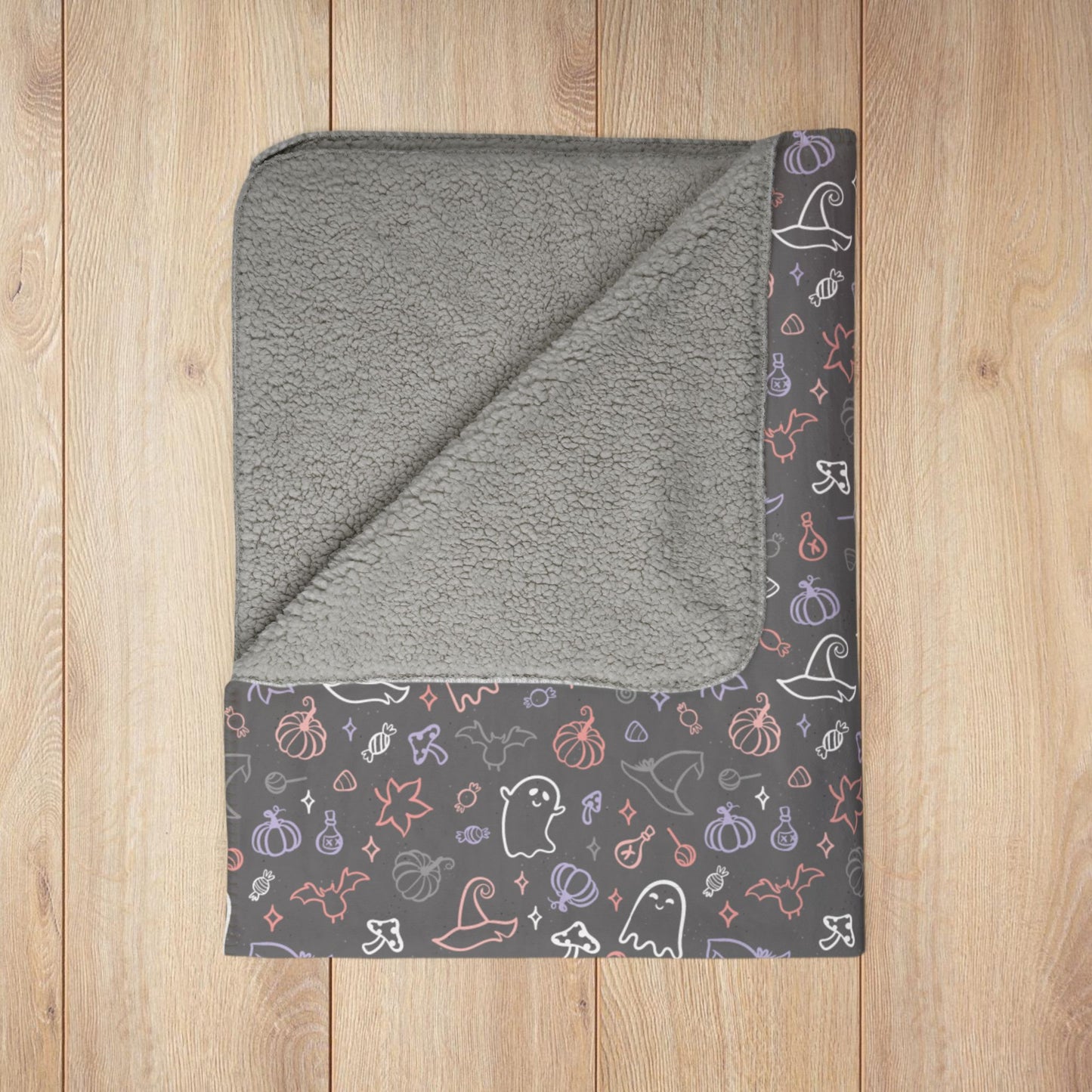 Cupioromantic Pride Halloween Fleece Sherpa Blanket