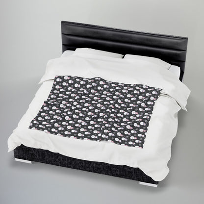 Cupiosexual Pride Snowmen Velveteen Plush Blanket