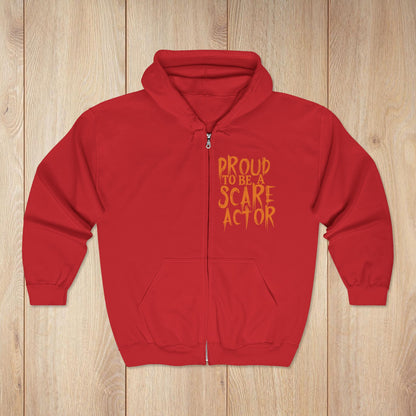I Just Wanna Scare People & Ride Roller Coasters Zip Hoodie • Irvine Ondrey Engineering