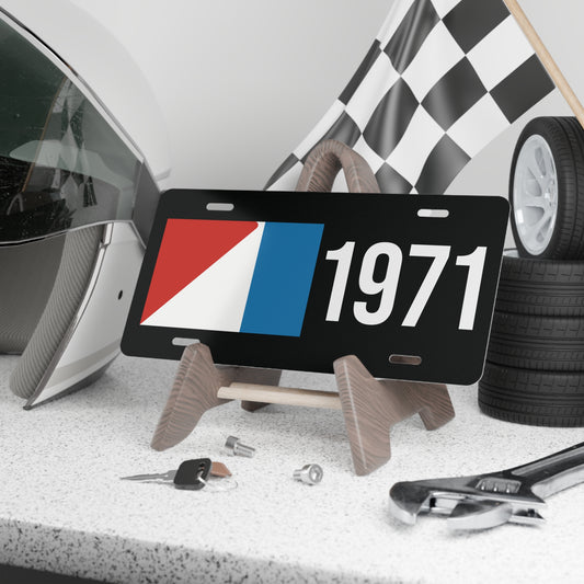AMC Logo w/ White Year Black Custom Vanity Plates
