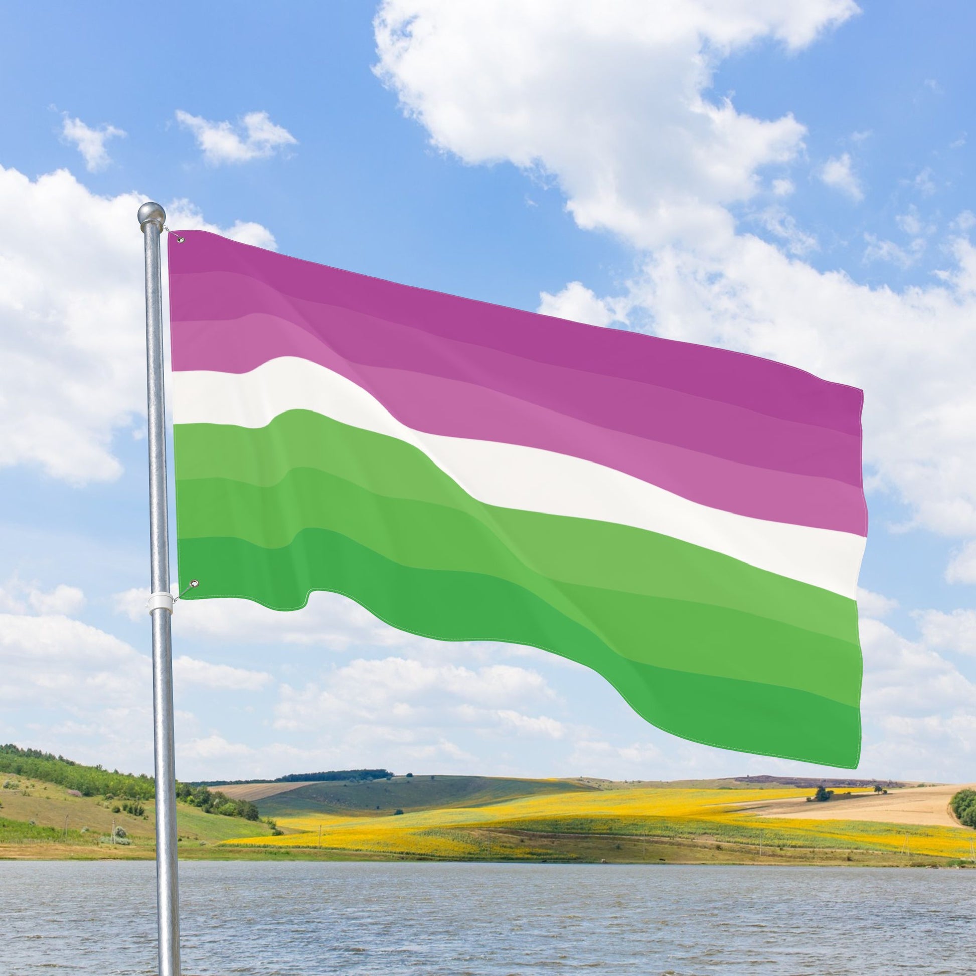 Petalsexual Double-Sided Pride Flag with Grommets