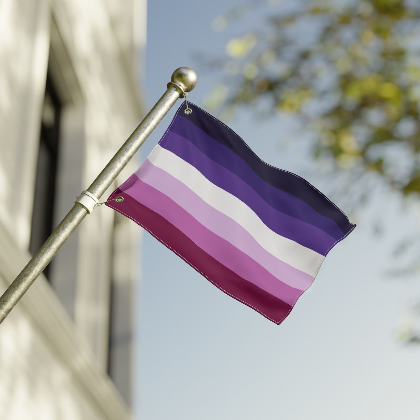 12'' × 18'' Butch Lesbian Purple Double-Sided Pride Flag with Grommets