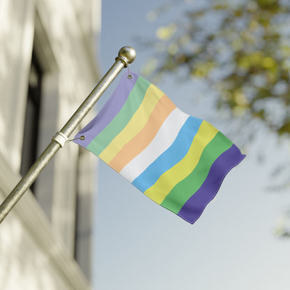 12'' × 18'' Courpalian Pride Flag with Grommets
