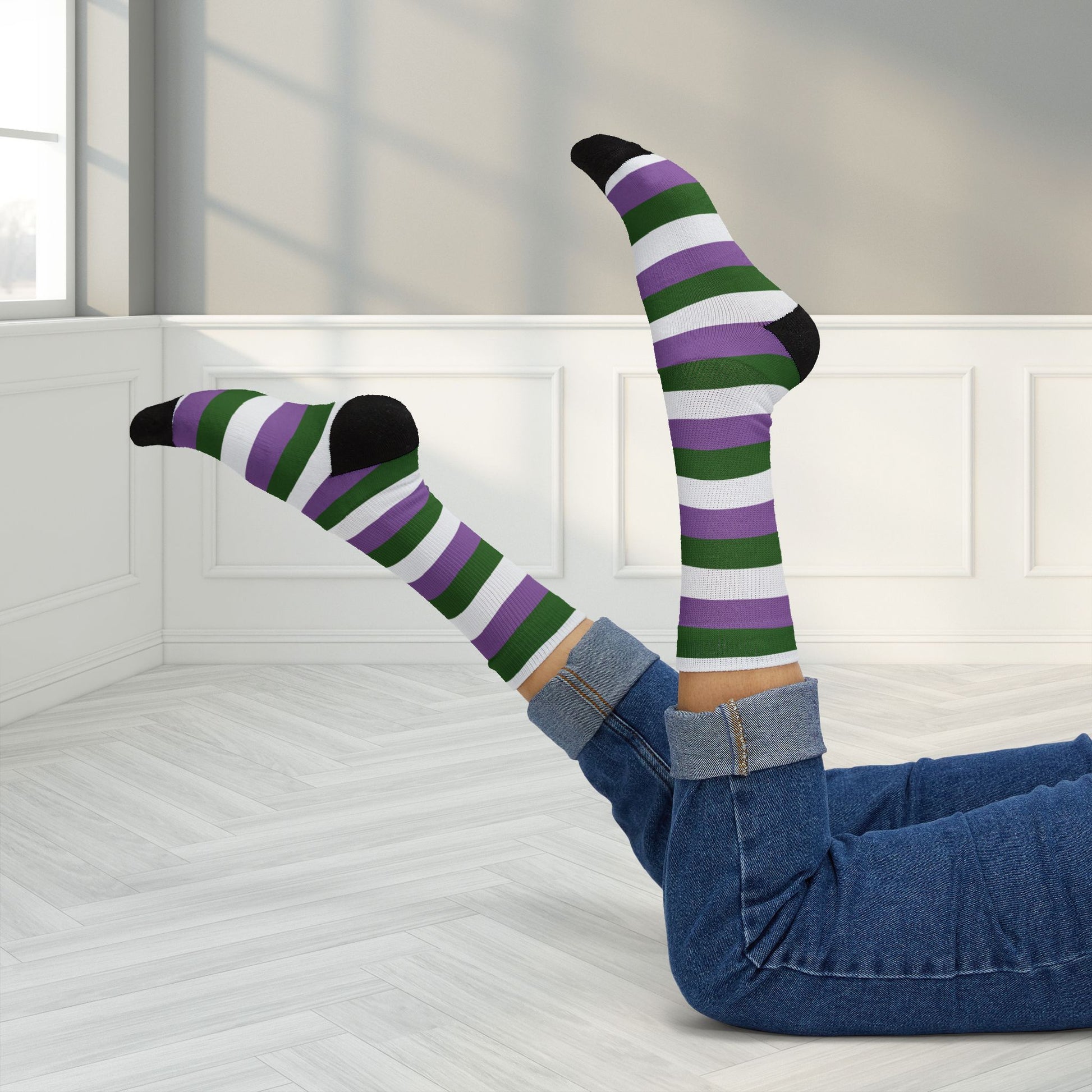 Genderqueer Pride Socks