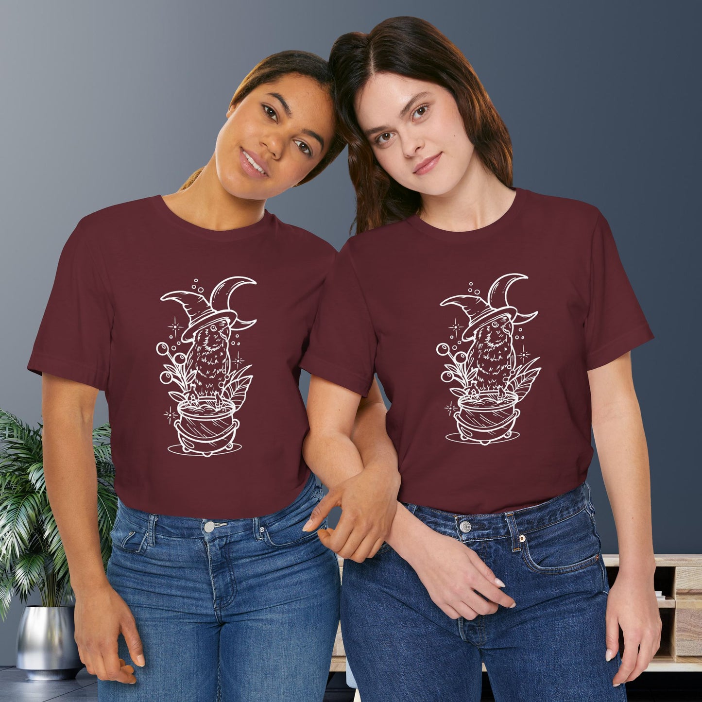 Witches' Brew Lovebird, Line Art Tee