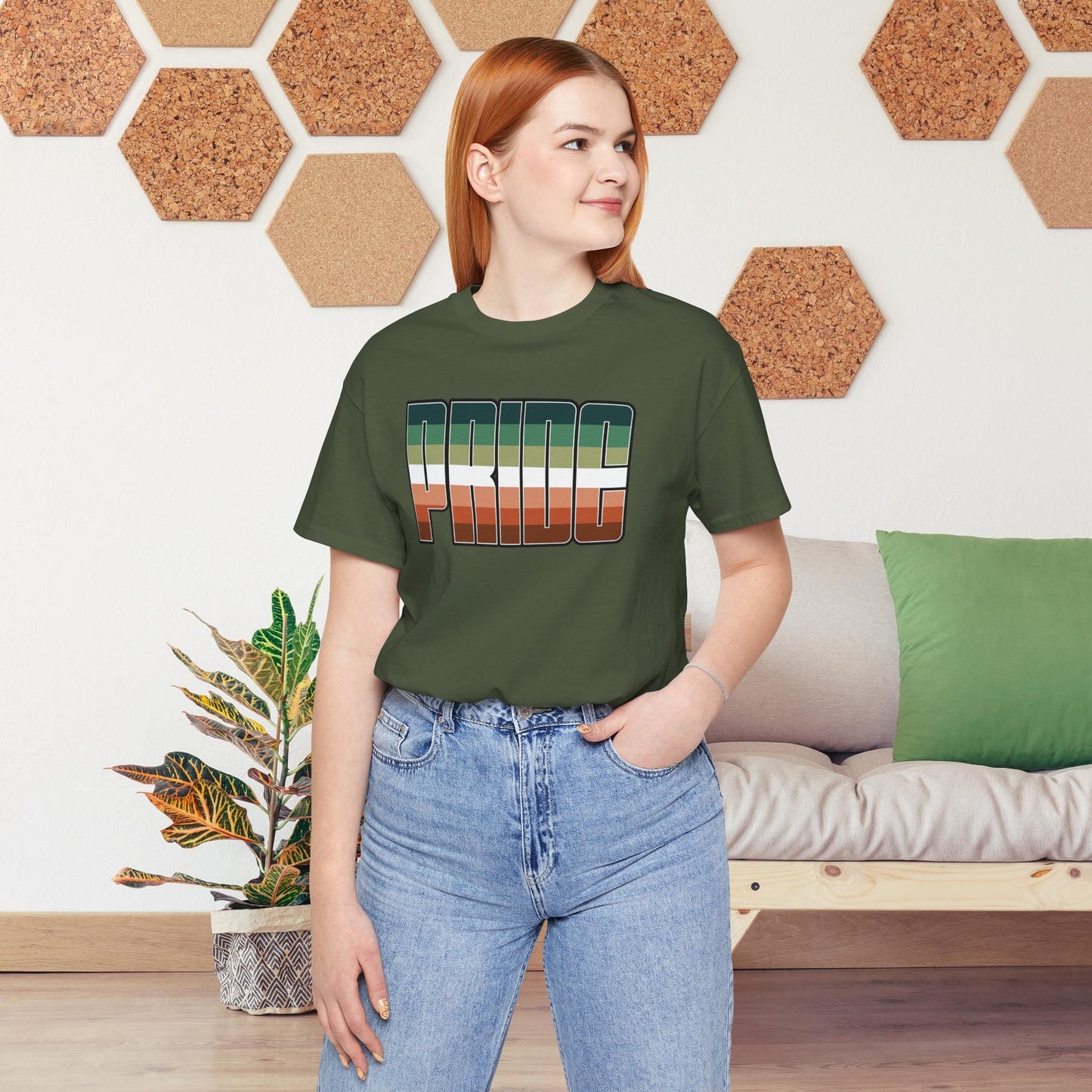 Military Green Nebulasexual Pride Tee