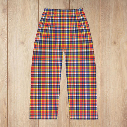 Men’s Red, Yellow & Blue Ohio Plaid Pajama Pants