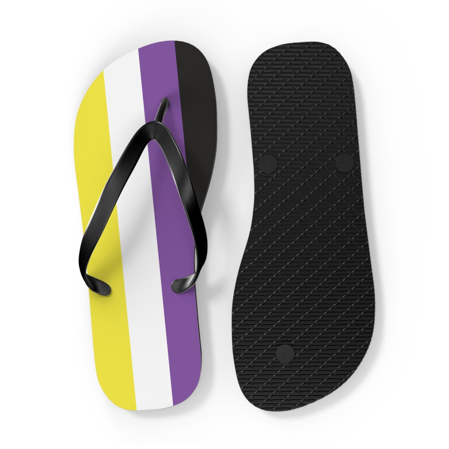 Non-Binary Pride Flip Flops