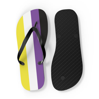 Non-Binary Pride Flip Flops