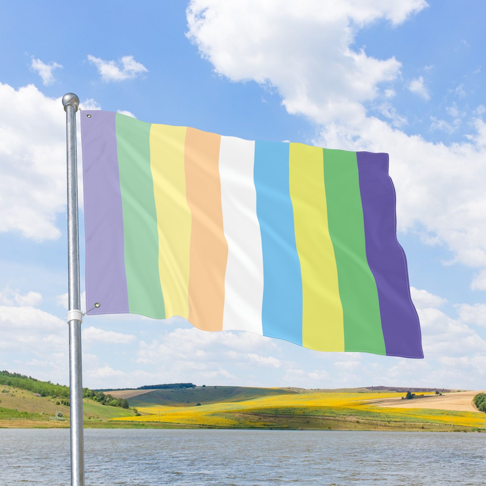 Courpalian Pride Flag with Grommets