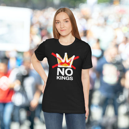 Black No Kings Tee (FRONT graphic)