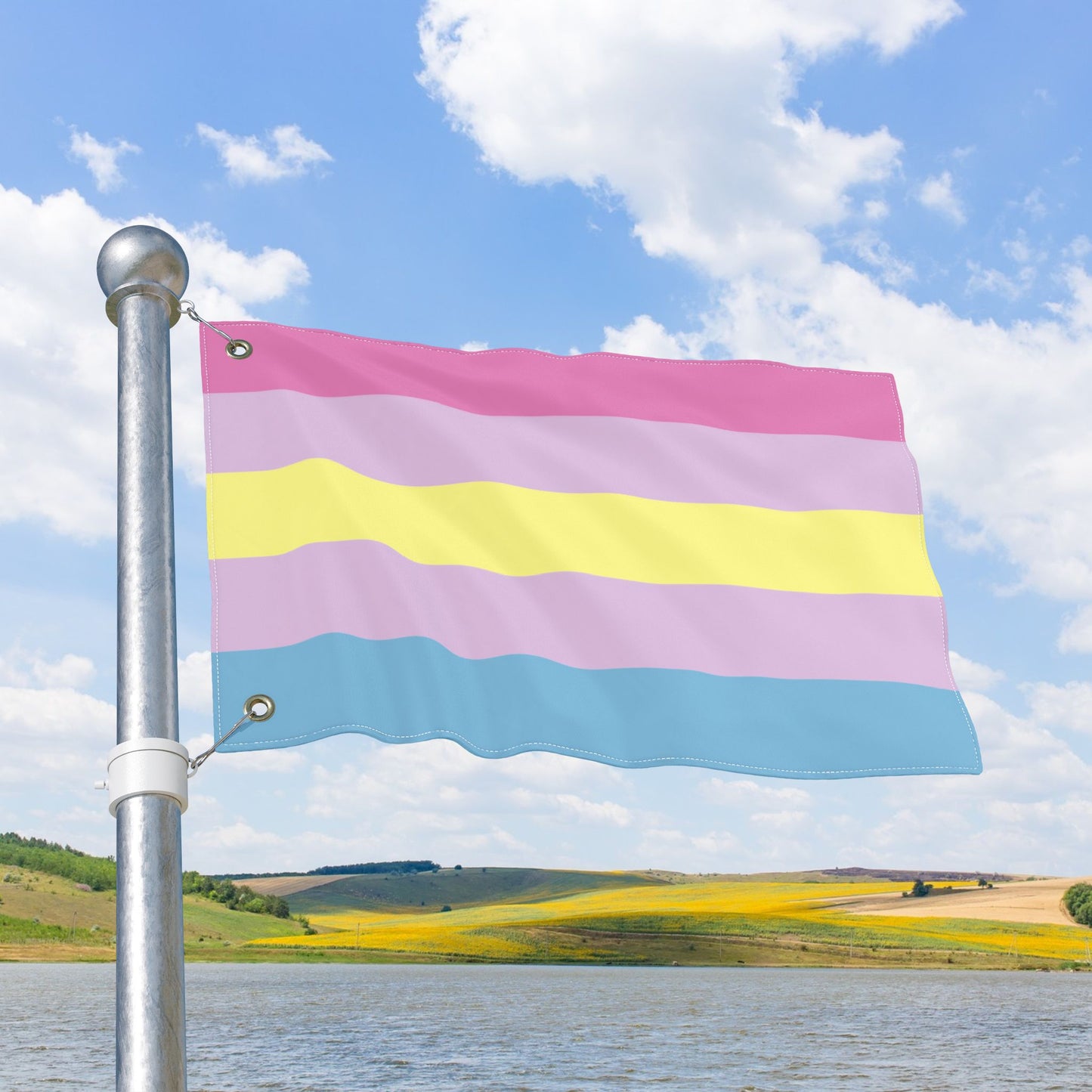 Aporagender Double-Sided Pride Flag with Grommets
