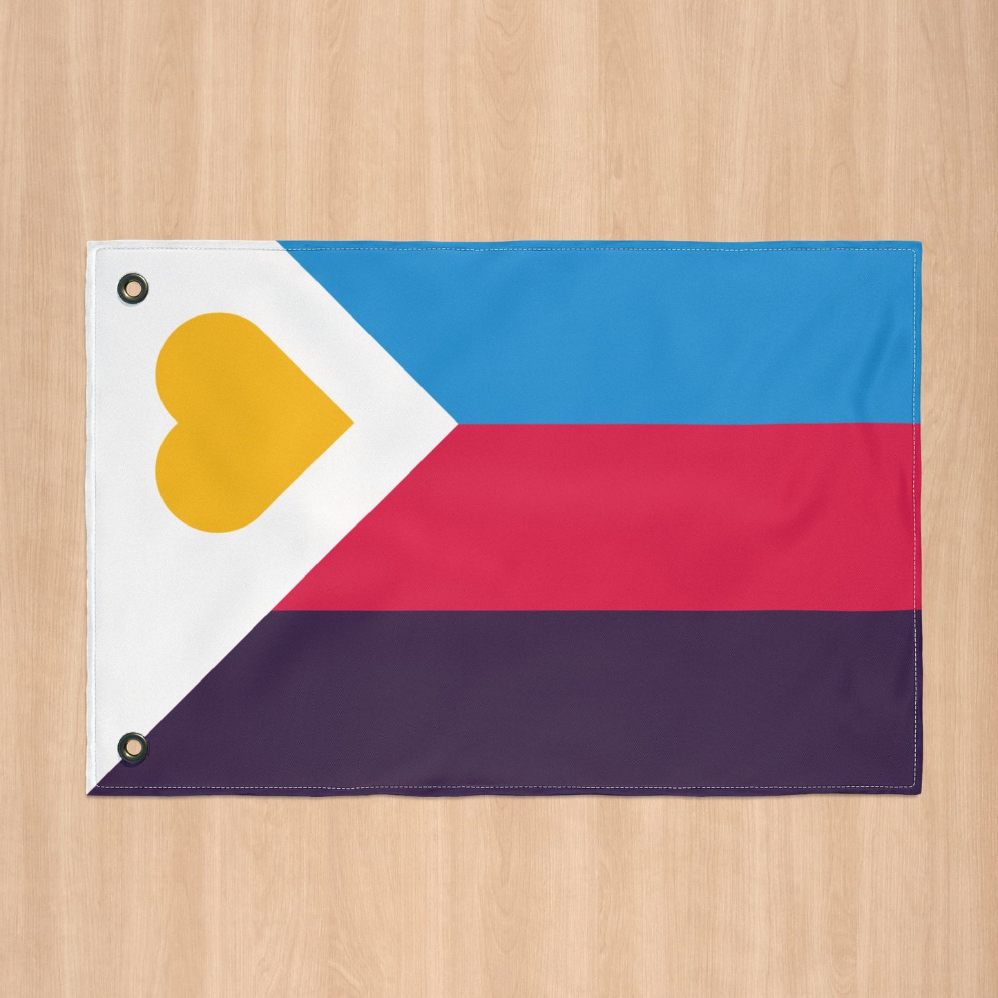 Polyamory Pride Flag with Grommets