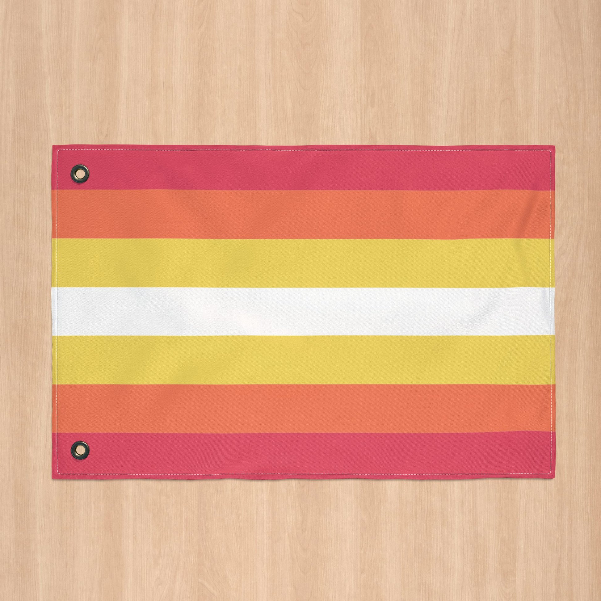 Non-Binary Girl Pride Flag with Grommets