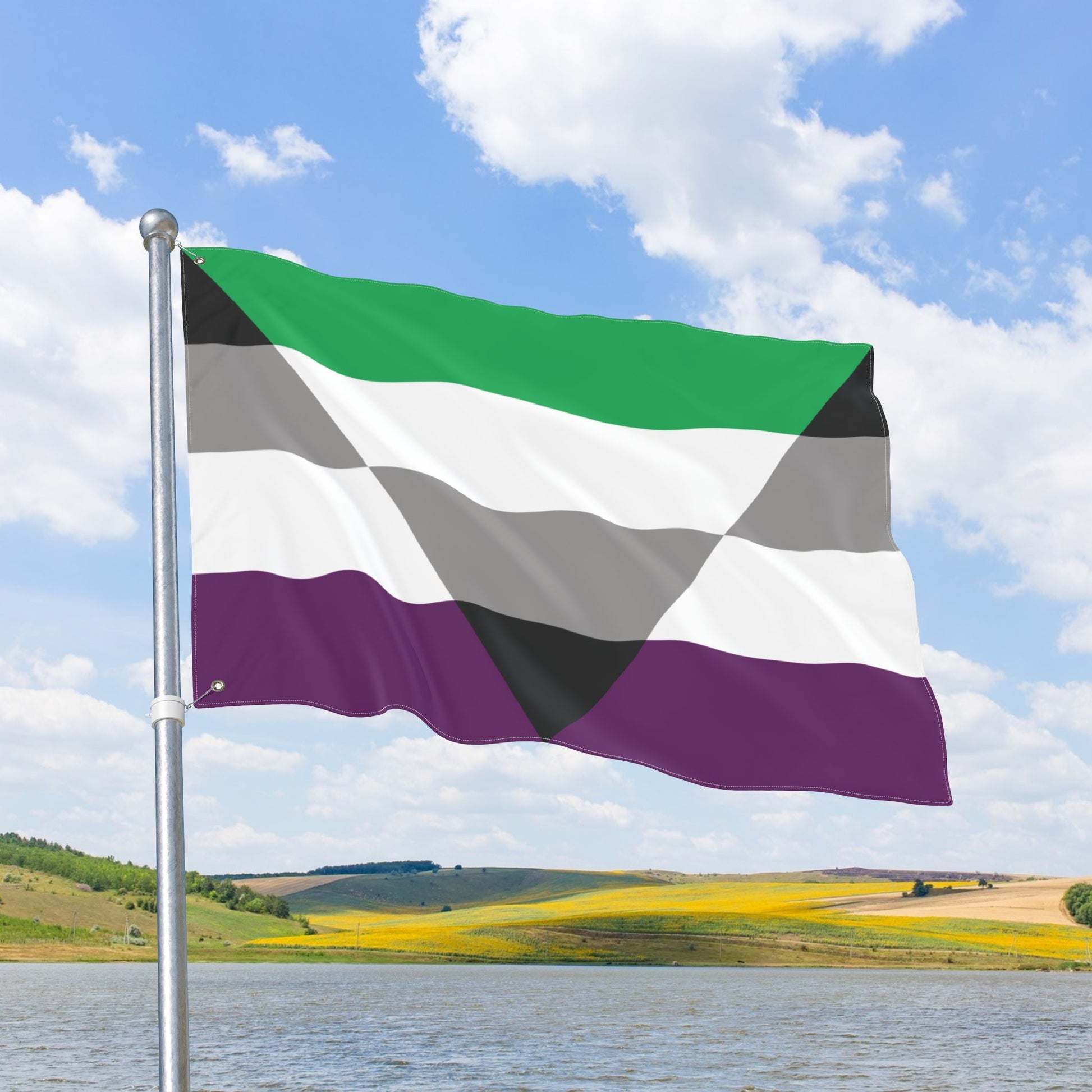 Aegorose Pride Flag with Grommets
