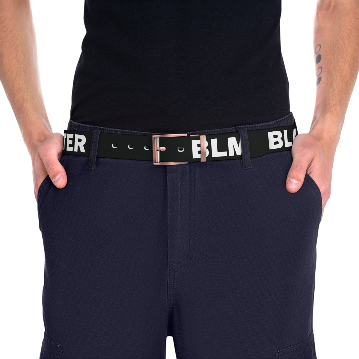 Bronze Metal 50'' Black Lives Matter BLM Belt