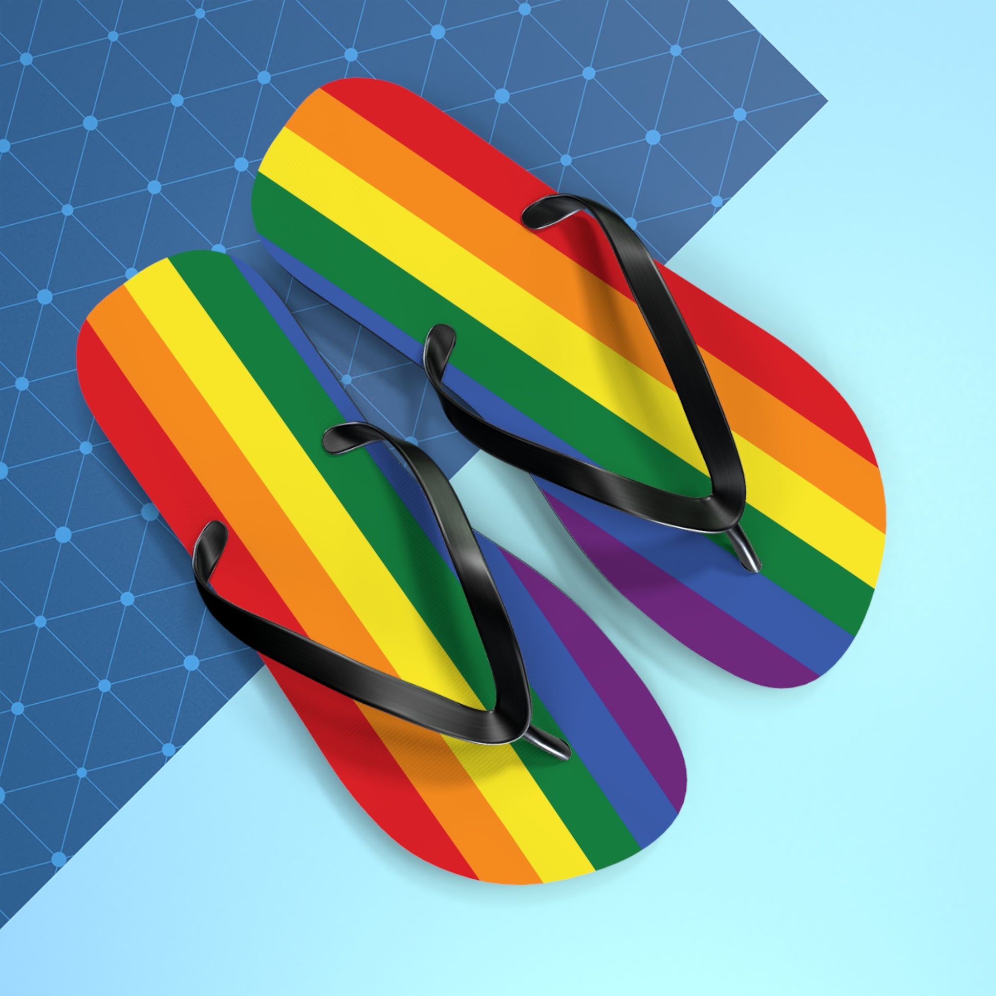 Rainbow Pride Flip Flops