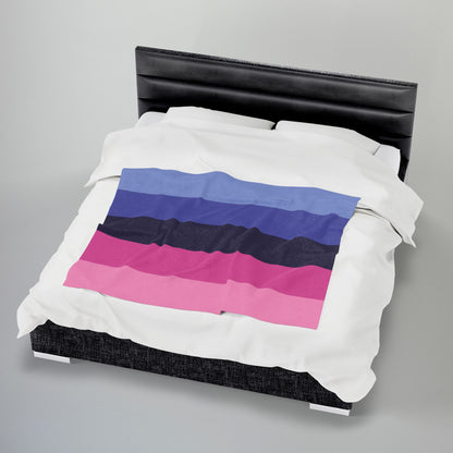 Omnisexual Pride Flag Velveteen Plush Blanket