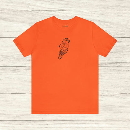 Agapornis tierno, camiseta de arte lineal