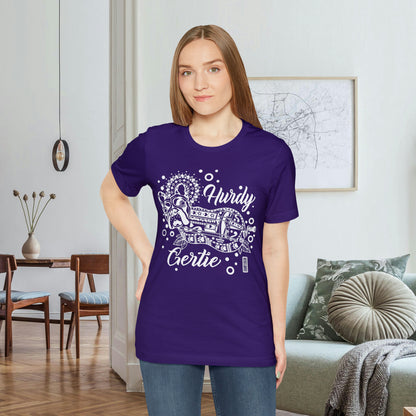 Hurdy Gertie Tee, Chemise Frenchton Dog Line Art