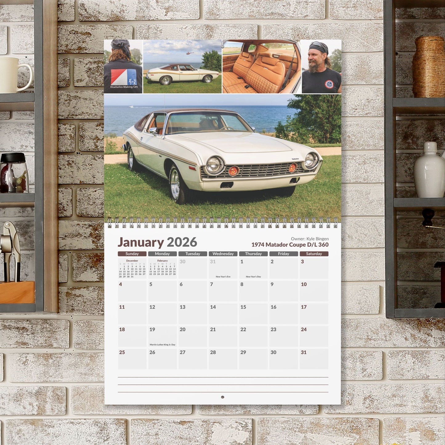 11" x 8.5" 2026 AMC Owners Calendar • AMC Homecoming 2025