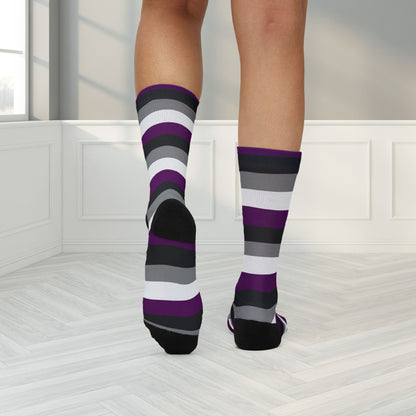 Asexual Pride Socks
