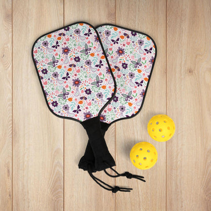 Birds & Butterflies Floral Pickleball Paddles