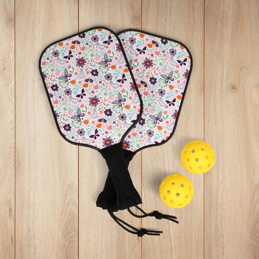 Birds & Butterflies Floral Pickleball Paddles