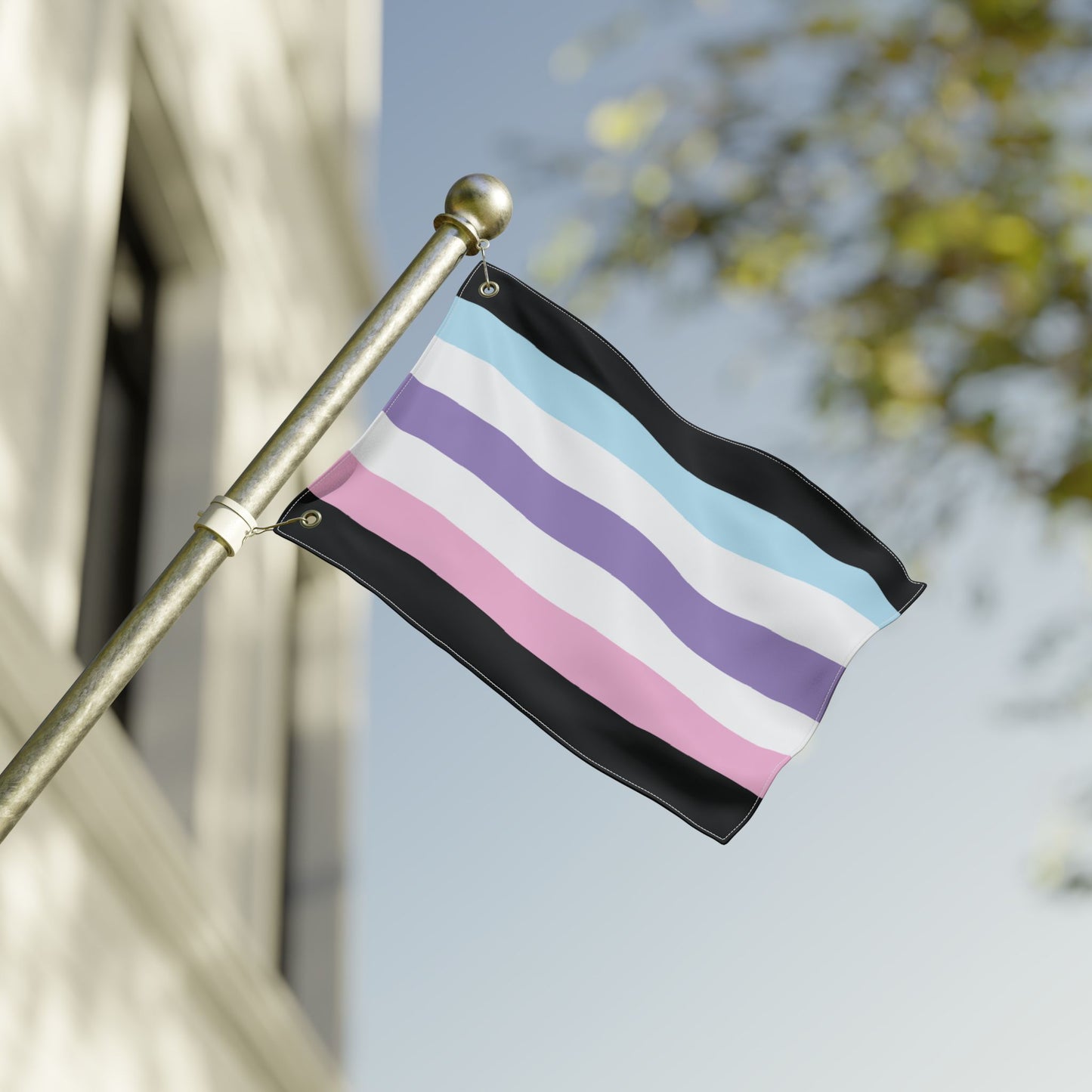 12'' × 18'' Androgyne Pride Pastel Flag with Grommets