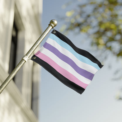 12'' × 18'' Androgyne Pride Pastel Flag with Grommets