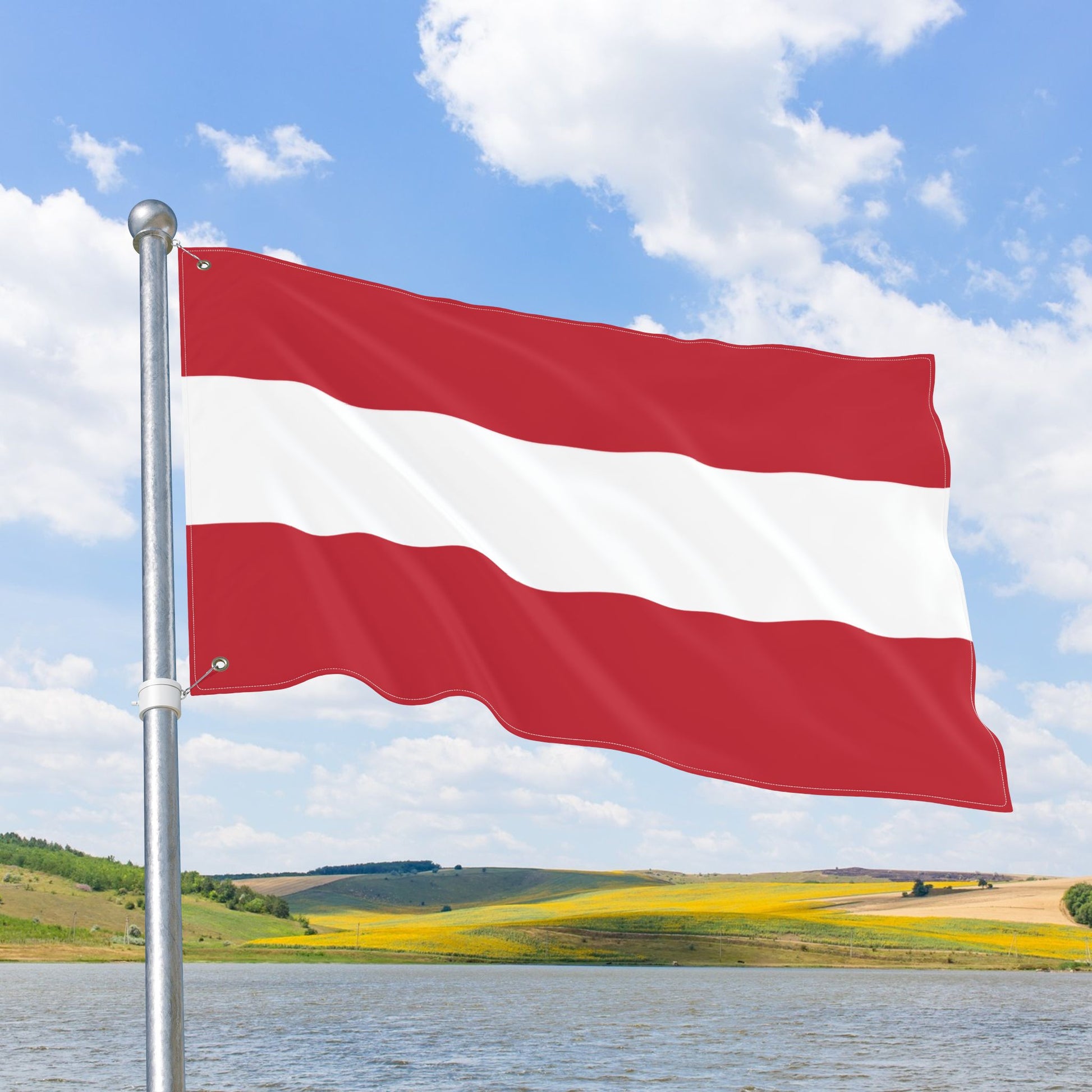 Austria Flag with Grommets