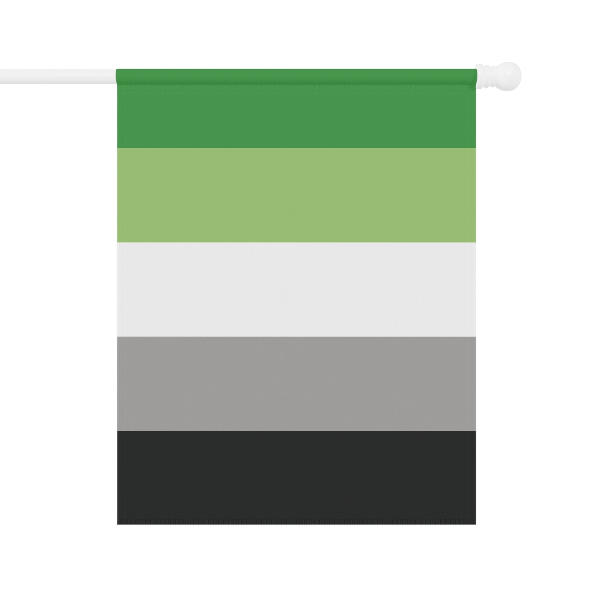Aromantic Pride Garden Flag Banner
