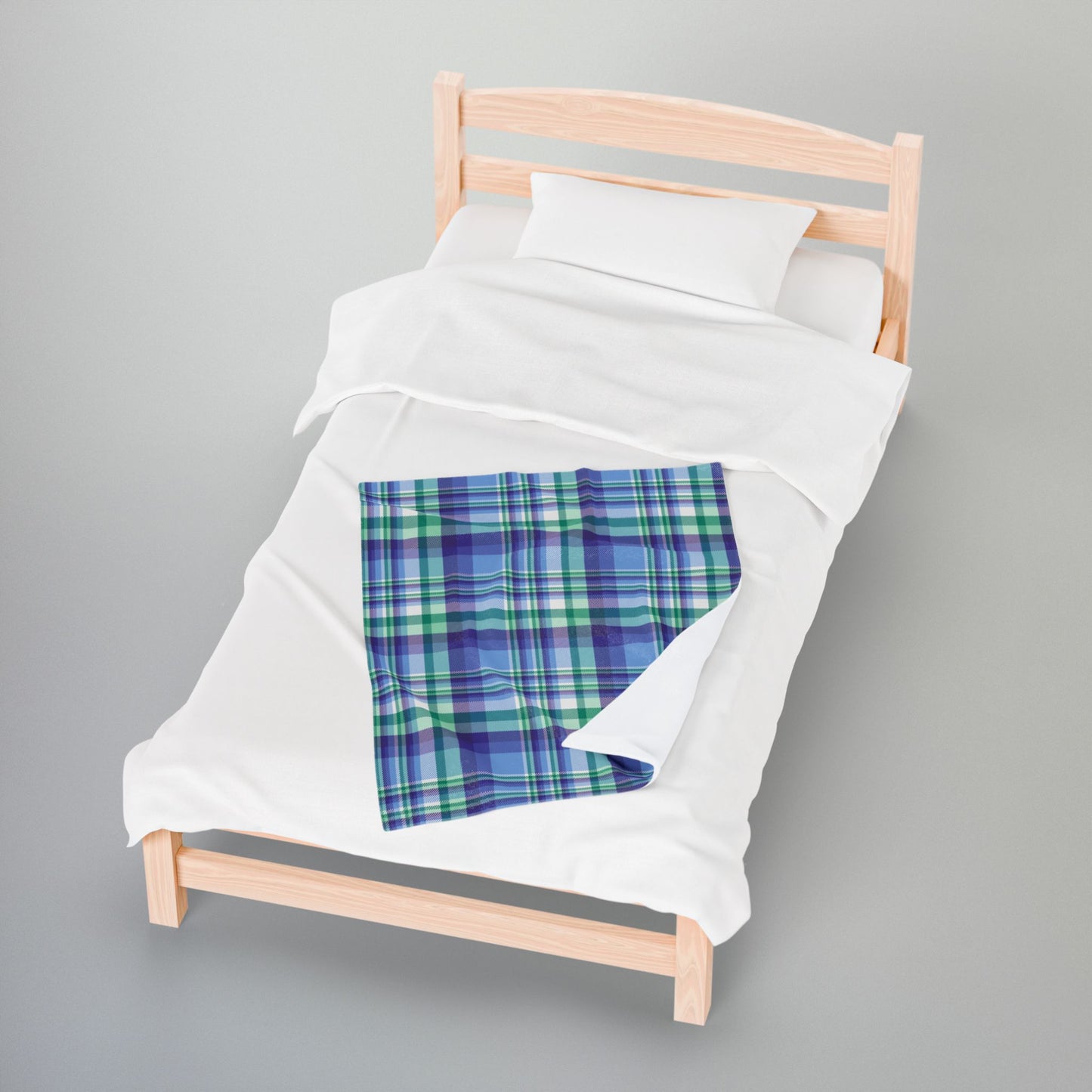 Gay Men Pride Plaid Velveteen Plush Blanket