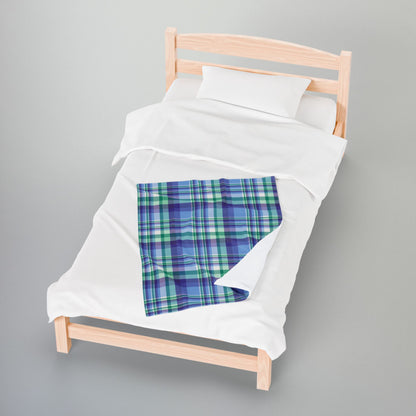 Gay Men Pride Plaid Velveteen Plush Blanket