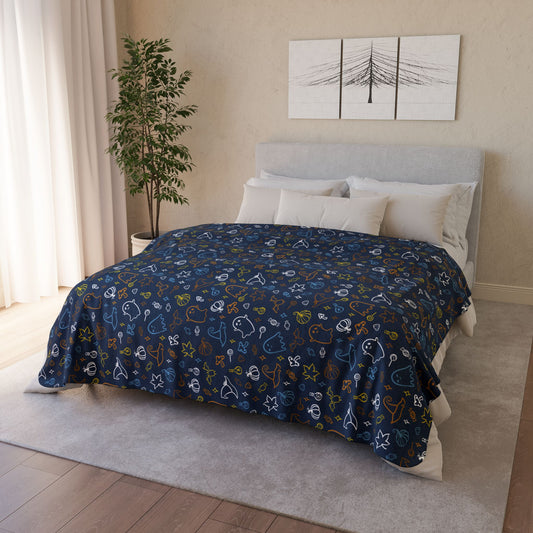 Aroace Halloween Fleece Sherpa Blanket