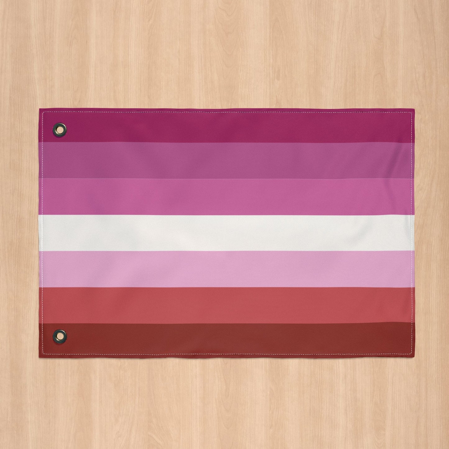 Lesbian Pink Pride Flag with Grommets