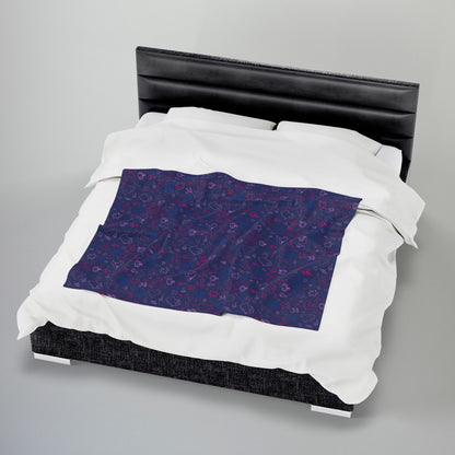 Bisexual Pride Halloween Velveteen Plush Blanket